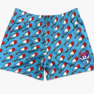 Boys Popsicle Print Blue Shorts